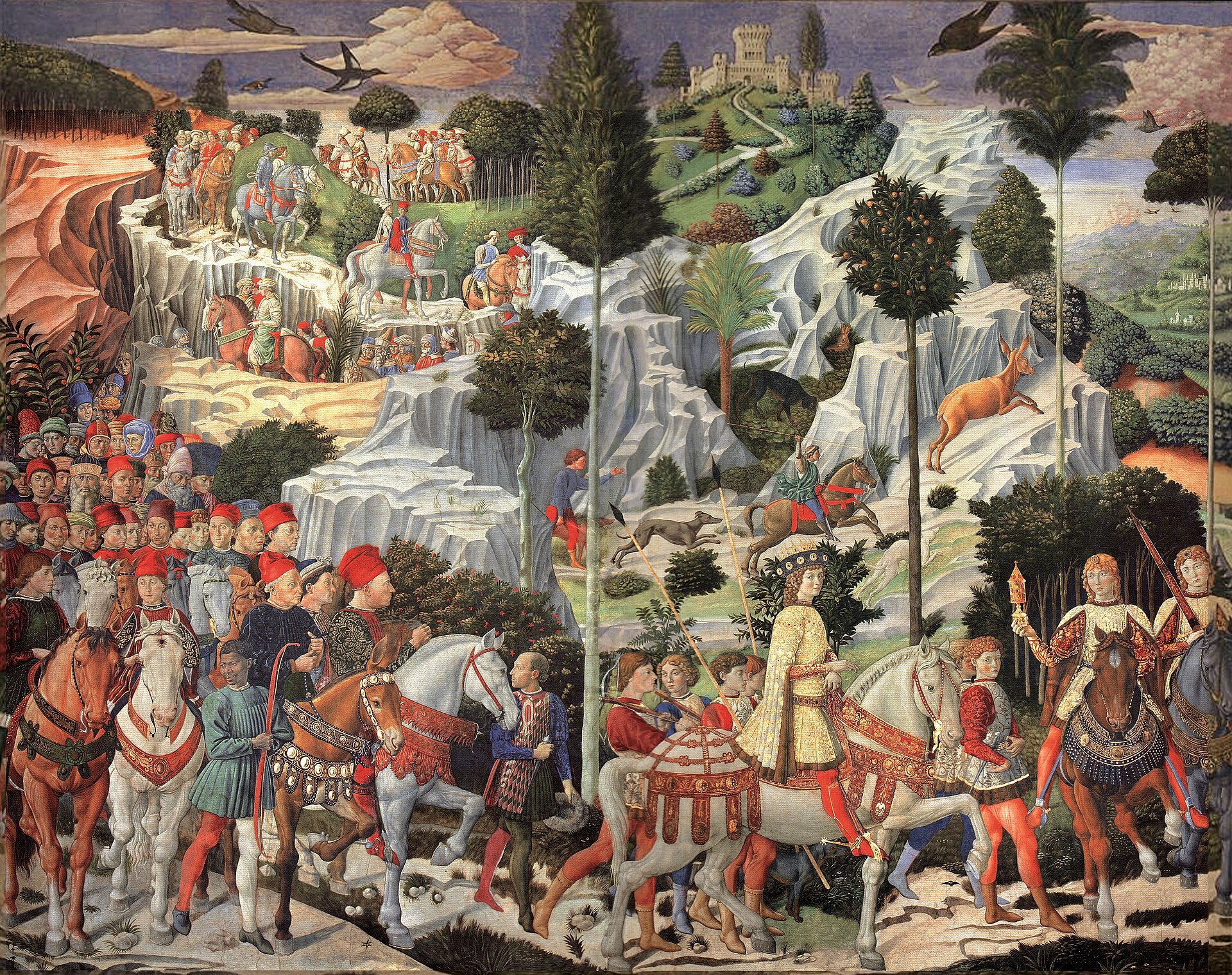 Benozzo Gozzoli's Procession of the Magi, a cavalcade in brocade and gold
